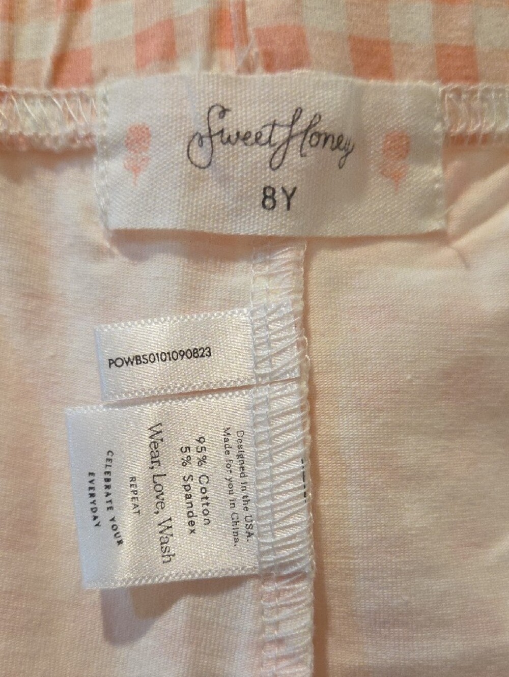 SweetHoney New without Tags Girls Light Pink & White Elastic-Waist Soft Shorts - Picture 2 of 8
